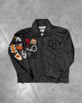 Devil (Embroidered Denim Jacket)